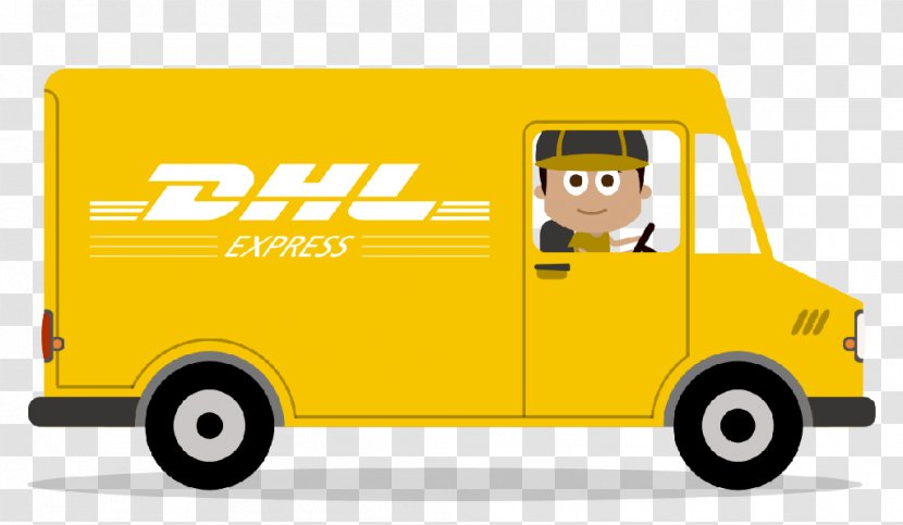 DHL EXPRESS Courier Cargo Mail Global Forwarding - Vehicle - Dhl Logo Transparent PNG