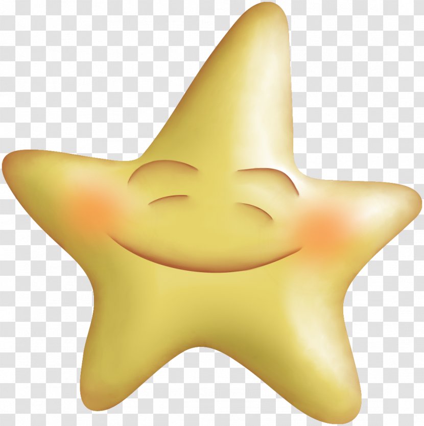 Yellow Starfish Nose - Star Transparent PNG