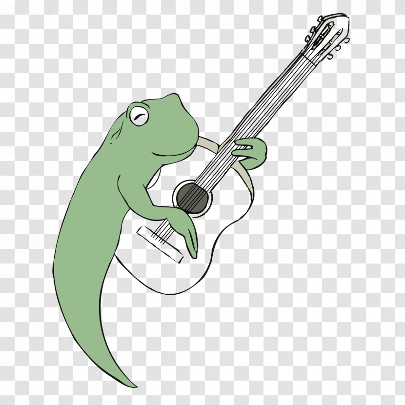 Frog Amphibian Guitar Student Tadpole - Prekindergarten - Cartoon Transparent PNG