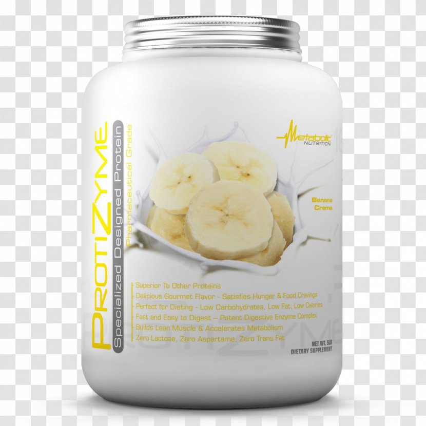 Dietary Supplement Metabolic Nutrition Protizyme Bodybuilding MuscLean Whey Protein - Cream Transparent PNG