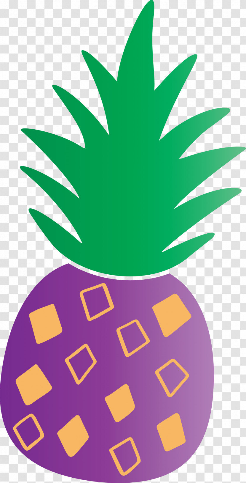 Pineapple Tropical Summer Transparent PNG