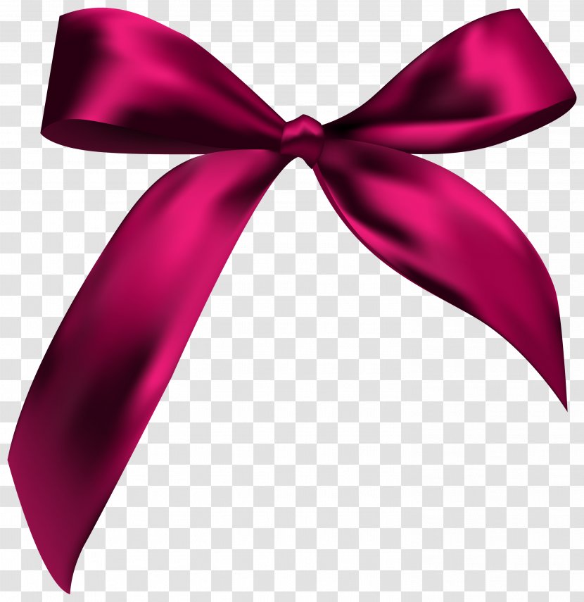 Ribbon Pink Clip Art - Gift Bow Image Transparent PNG