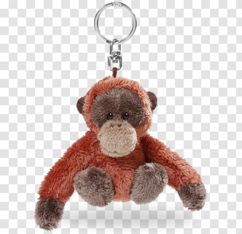 Orangutan Keyring Key Chains Stuffed Animals & Cuddly Toys Gorilla - Cartoon Transparent PNG