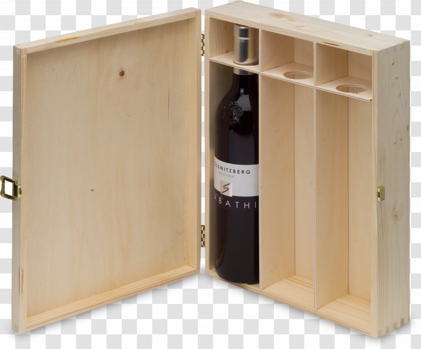 Sparkling Wine Box Bottle - Wooden Transparent PNG