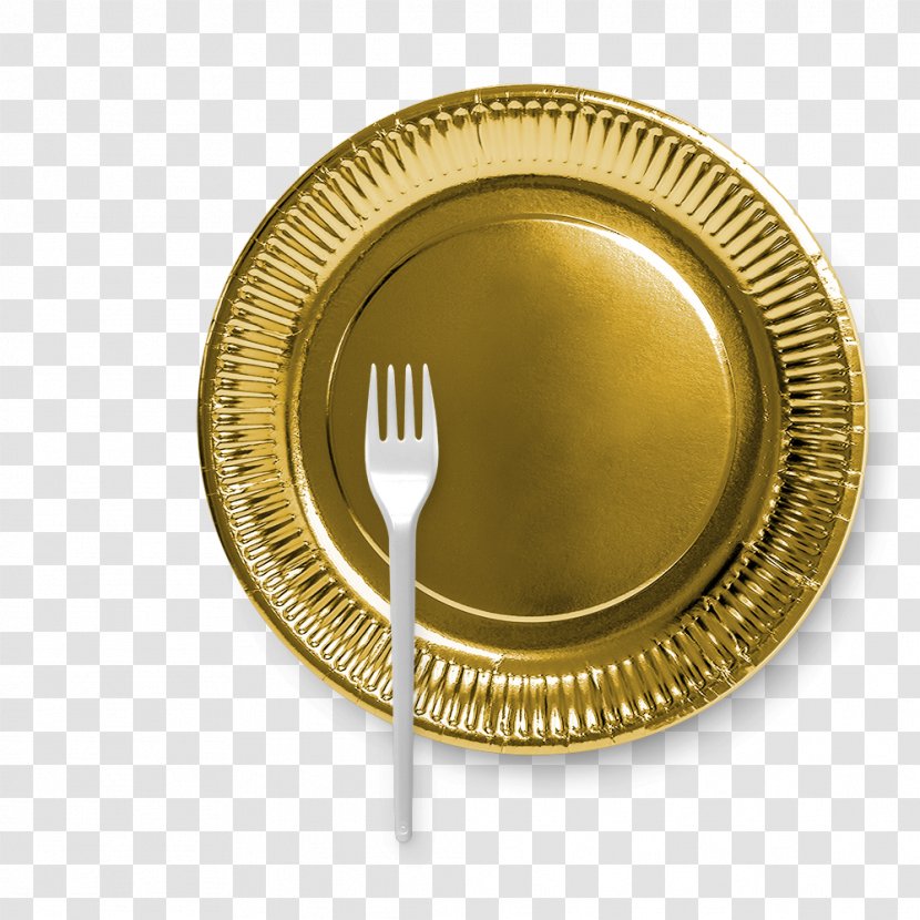 Meal Plate Fork Computer Program - Brass - Golden Yellow Transparent PNG
