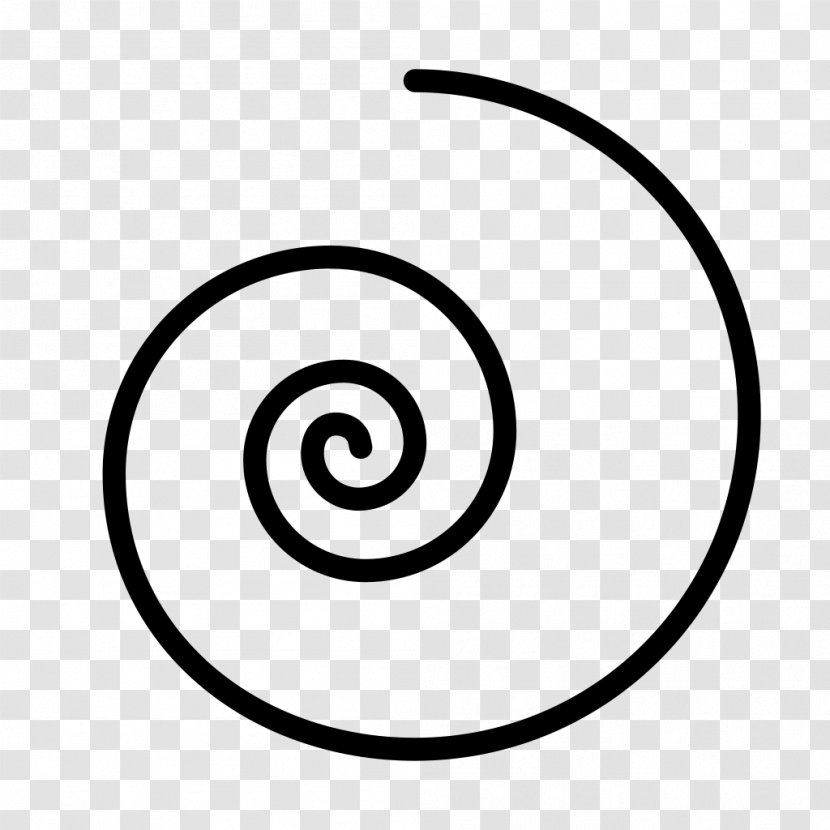 Line Art Spiral Symbol Black-and-white - Blackandwhite Transparent PNG