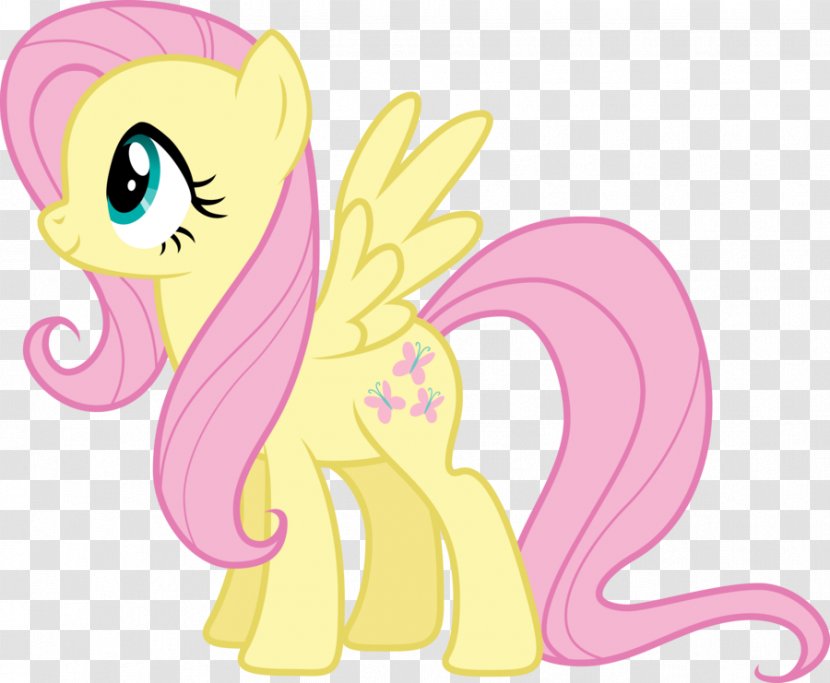 Pony Horse Fluttershy Drawing - Watercolor - Fluttering Vector Transparent PNG