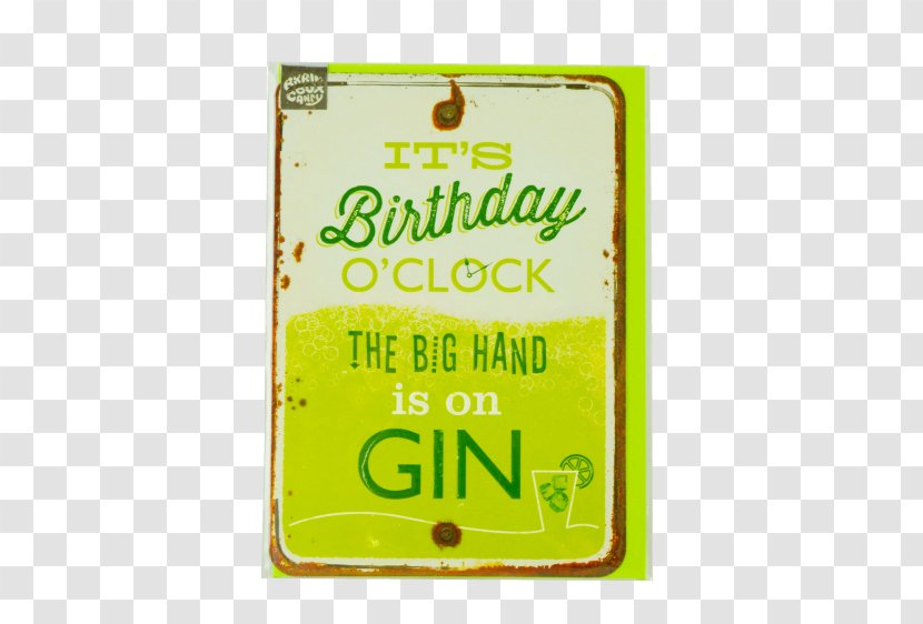 Gin And Tonic Greeting & Note Cards Birthday Water - Gift Transparent PNG
