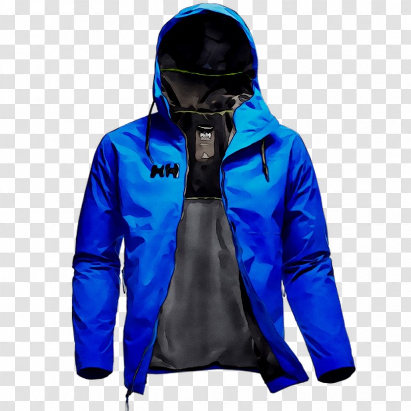 Sweatshirt Polar Fleece Jacket Sleeve Hood - Cobalt Blue - Clothing Transparent PNG