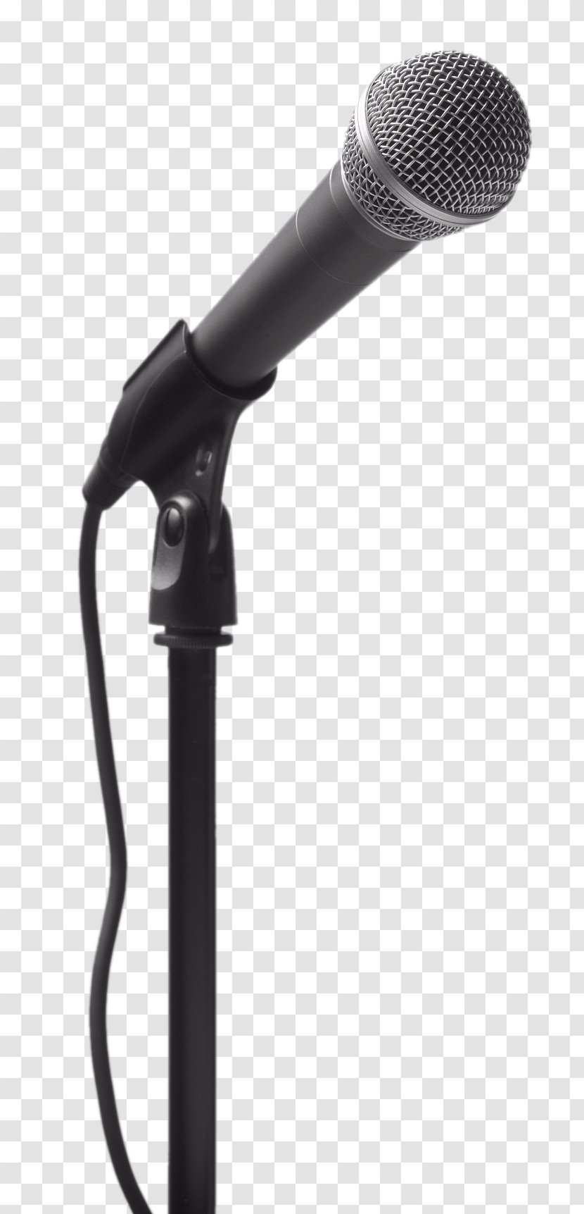 Microphone Stand Download Stage - Silhouette - Metal Transparent PNG