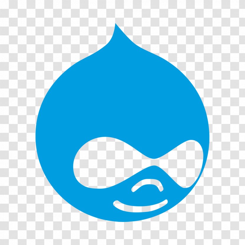 Drupal Web Development Content Management System - Aqua - Blue Transparent PNG