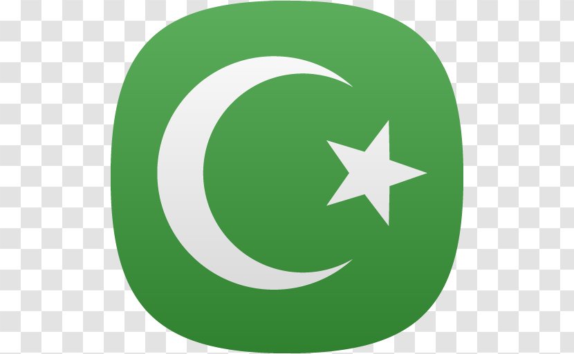 Qur'an Symbols Of Islam Star And Crescent - Green In Transparent PNG