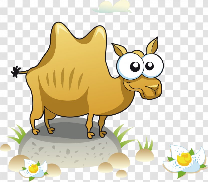 Camel T-shirt Clip Art - Dog Like Mammal - Vector Hand-painted Transparent PNG