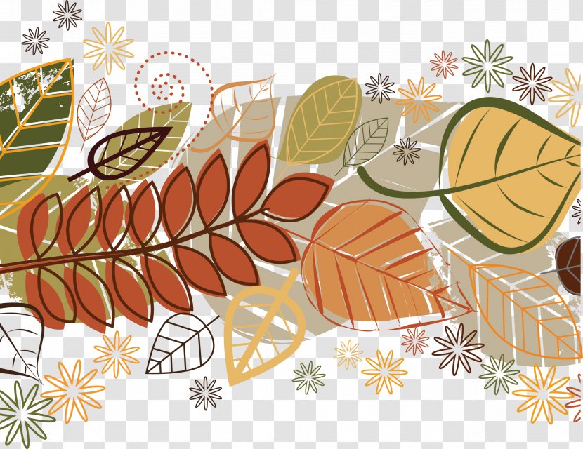 Autumn Leaf Color Illustration - Cdr - Vector Leaves Transparent PNG