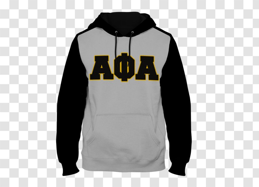 Hoodie T-shirt Letters Greek Apparel Bluza Sleeve - Alpha Phi Transparent PNG