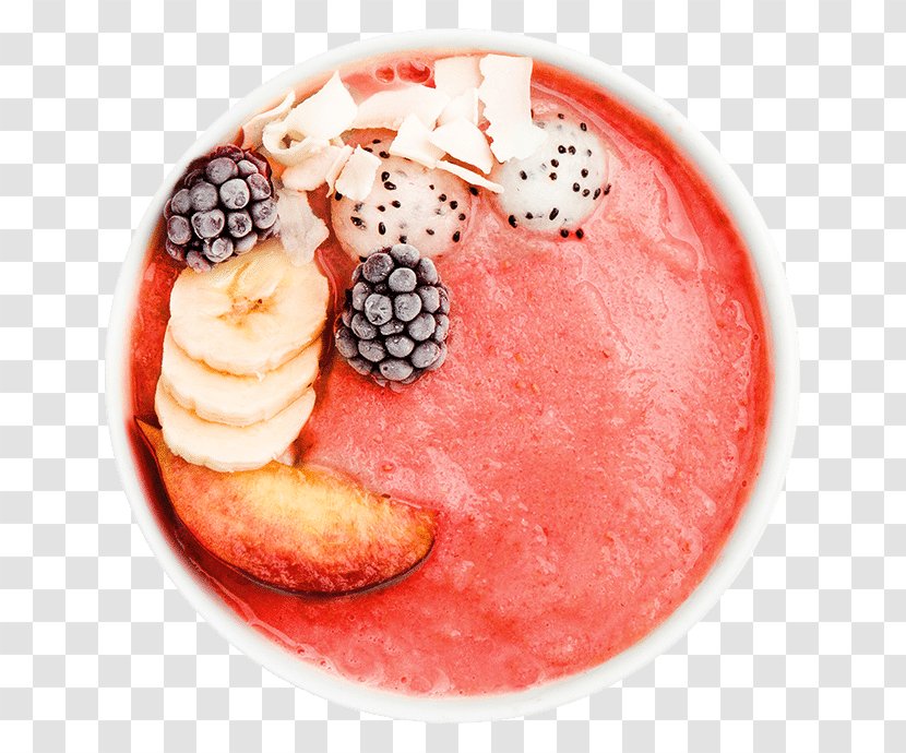 Smoothie Açaí Na Tigela Strawberry Raw Foodism Palm - Bowl Transparent PNG