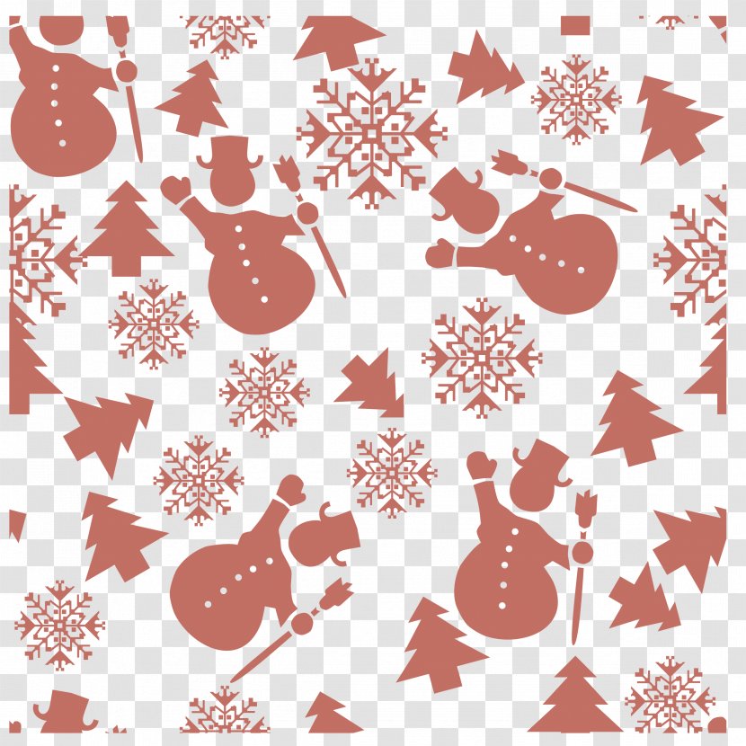 Snowman Snowflake - Snow - Vector Shading Transparent PNG