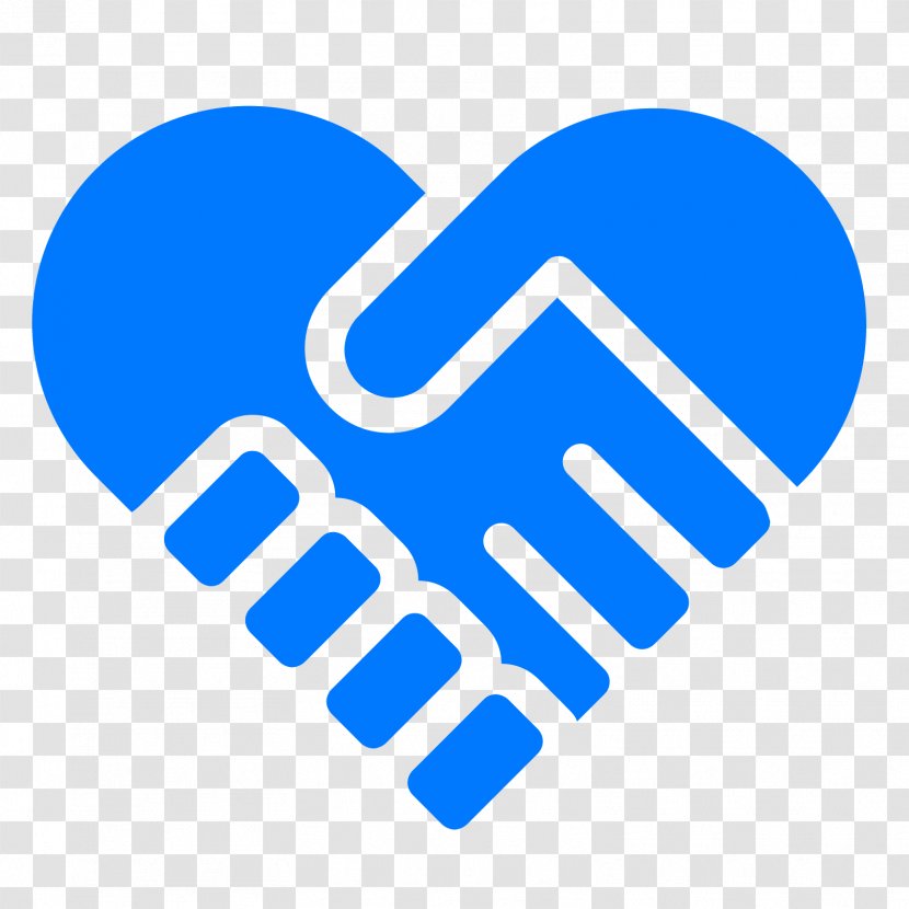 Handshake Hand Heart Thumb Signal - Blue Transparent PNG