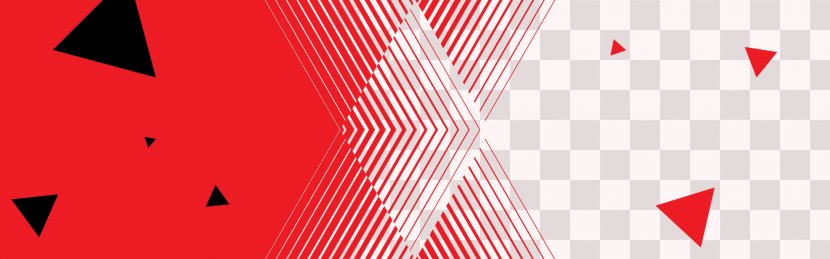 Red Poster Graphic Design - Background Floating Triangle Transparent PNG