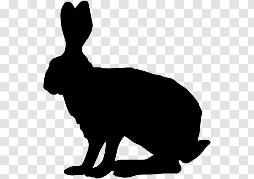Domestic Rabbit Hare Silhouette Watership Down Clip Art - Monochrome Photography Transparent PNG