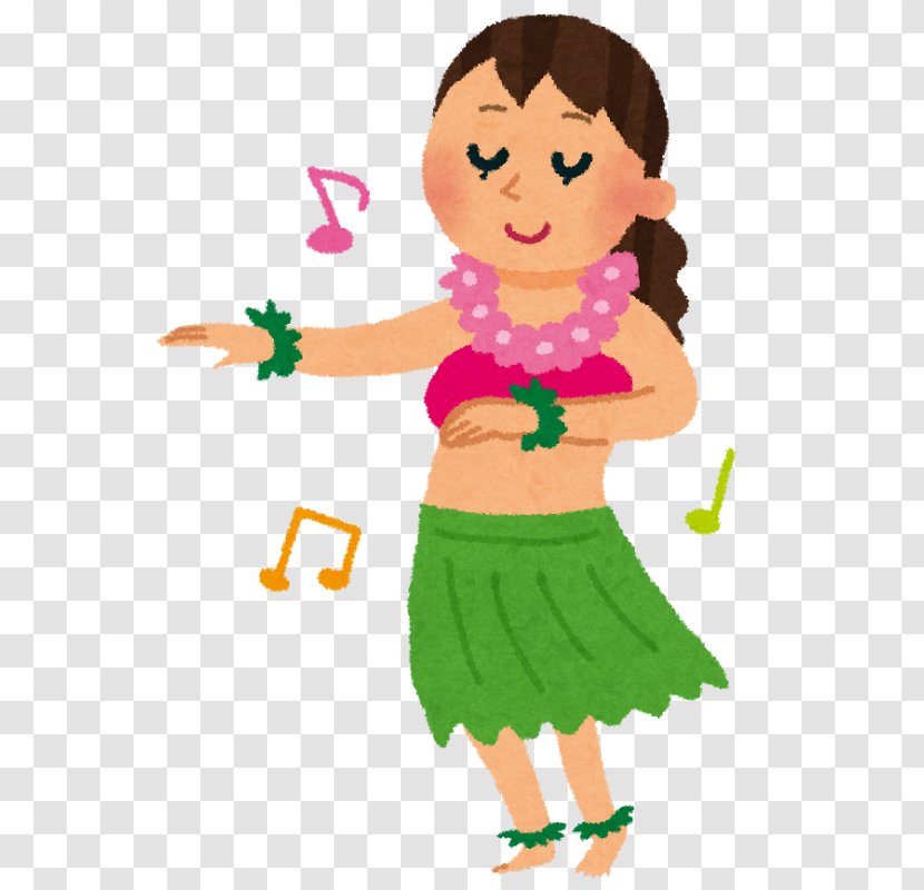 Hula Girls Lei Dance Ukulele - Watercolor - Dancing Woman Transparent PNG