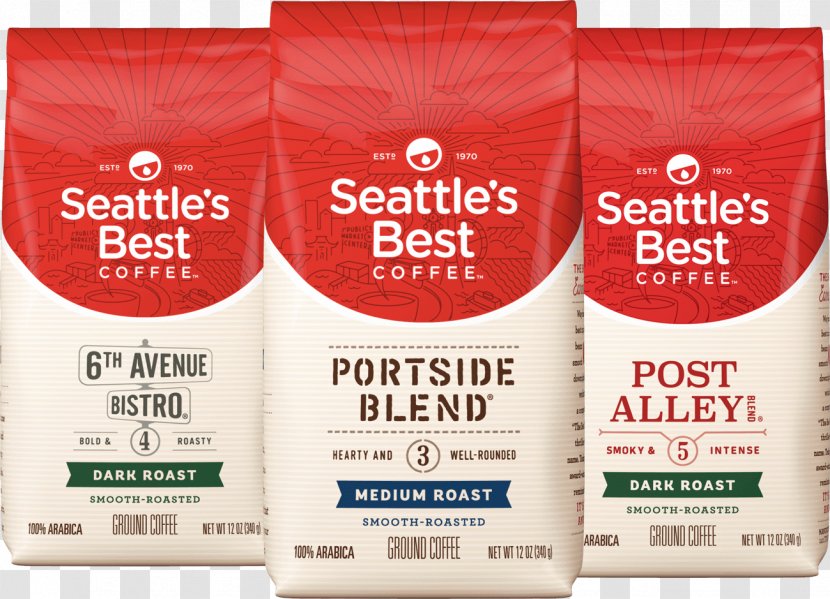 Seattle's Best Coffee Decaffeination Roasting - Brewed Transparent PNG