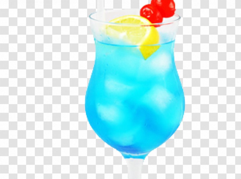 Blue Lagoon Hawaii Cocktail Vodka Alcoholic Drink - Garnish Transparent PNG