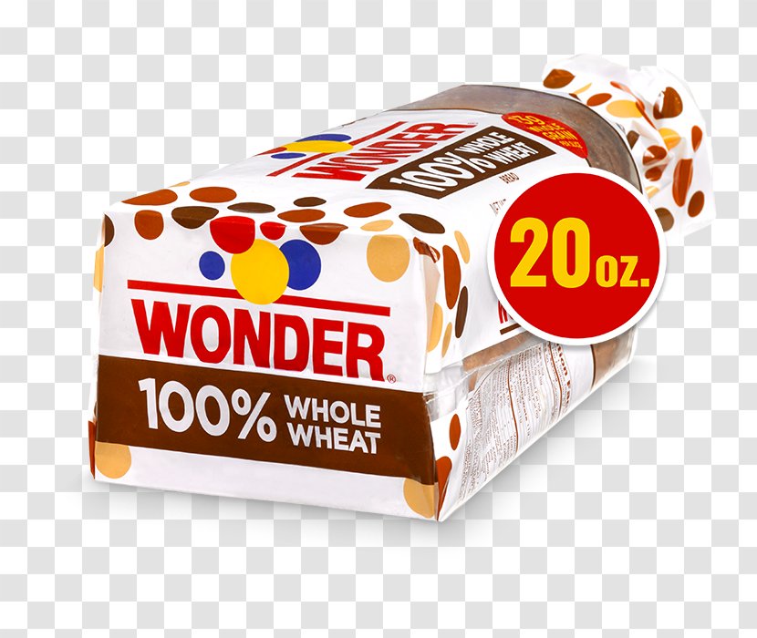 Wonder Bread Whole Wheat Loaf Hamburger - Food Transparent PNG