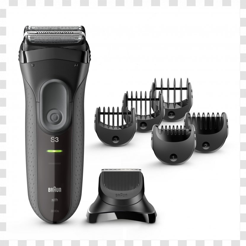 Electric Razors & Hair Trimmers Braun Series 3 3050cc 3010s Clipper - Shaving Transparent PNG