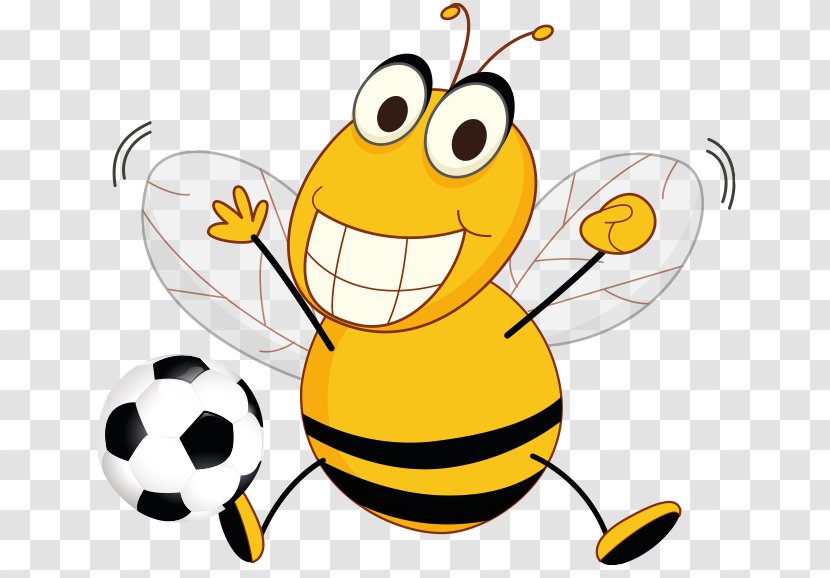 Bee Hornet Yellowjacket Clip Art - Honey - Football Cliparts Transparent PNG