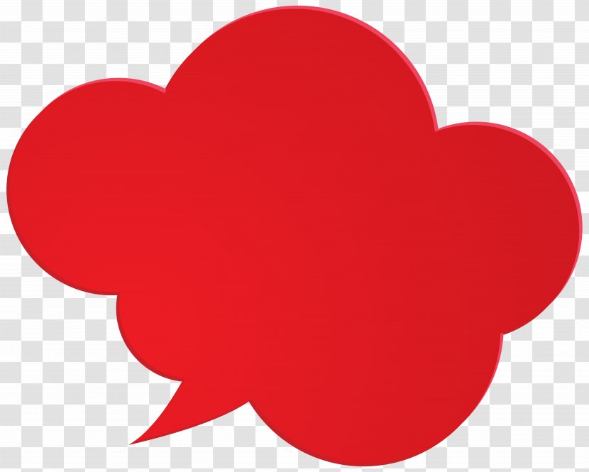 Speech Balloon Conversation Clip Art - Red Transparent PNG