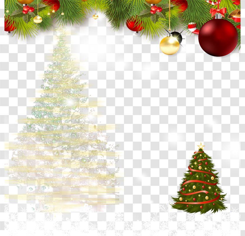 Santa Claus Christmas Tree - Tapestry - White Material Transparent PNG