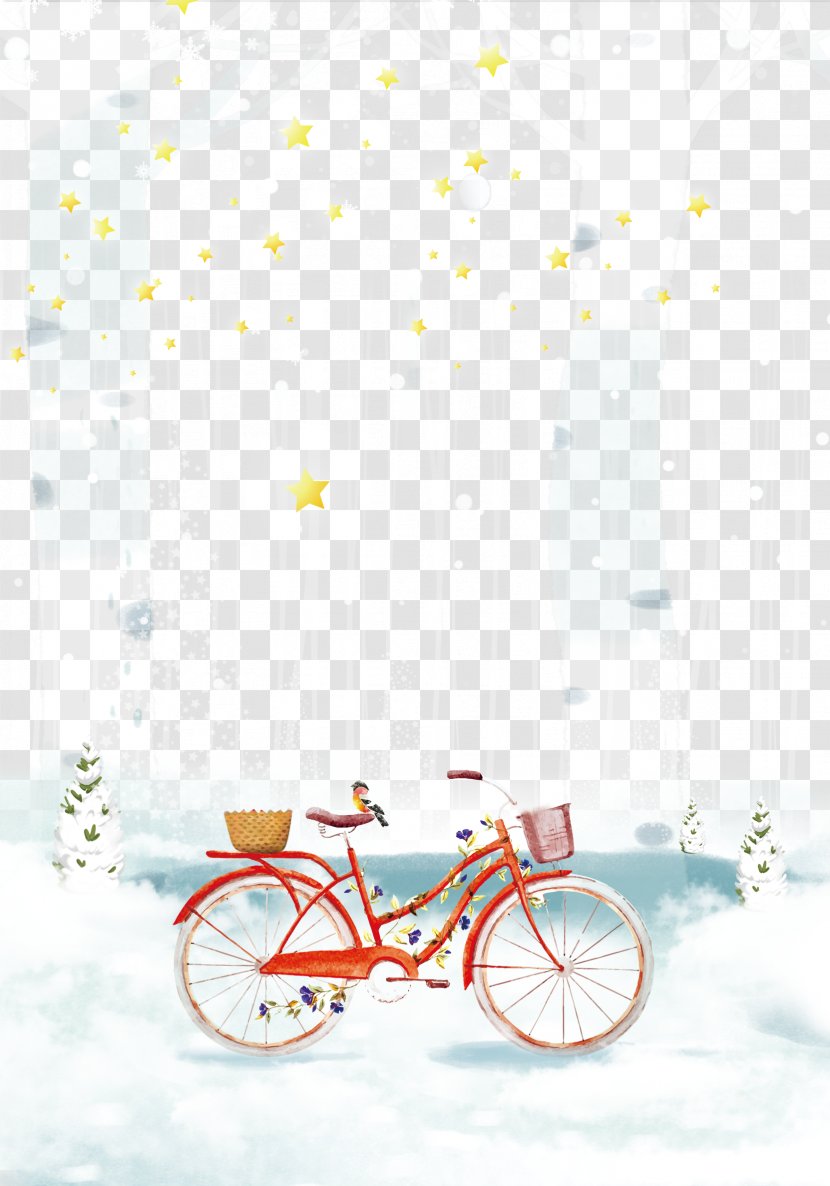 Bicycle Wheel Cycling Wallpaper - Text - Snow Bike Transparent PNG