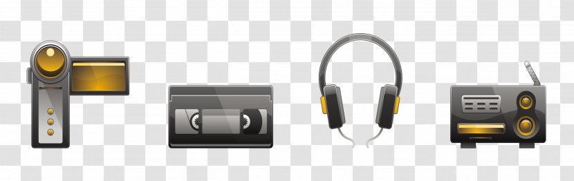 Technology - Cartoon - Vector Headset Camera Transparent PNG