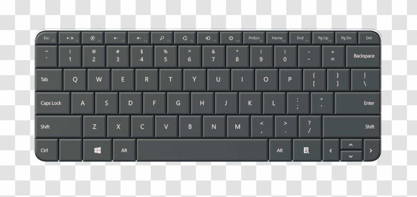 Computer Keyboard Laptop Space Bar Numeric Keypad Touchpad - Netbook - Creative Transparent PNG