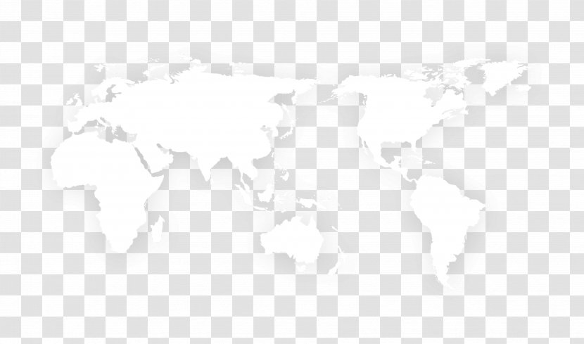White Pattern - Black - World Map Free Material Transparent PNG