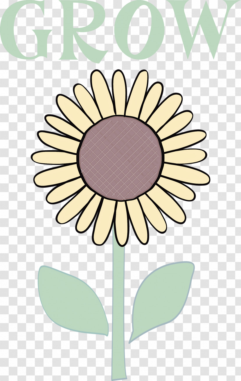 GROW Flower Transparent PNG