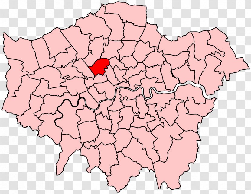 Royal Borough Of Greenwich London Islington Cities And Westminster Underground Boroughs - Map Transparent PNG