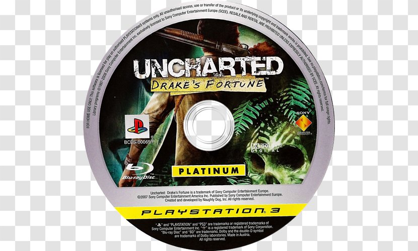 Uncharted: Drake's Fortune PlayStation 3 Sony Naughty Dog Compact Disc - Grand Theft Auto Iv Transparent PNG