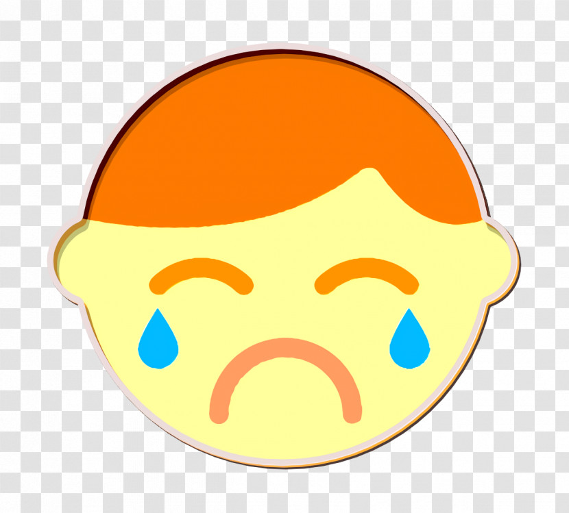Sad Icon Crying Icon Emoticon Set Icon Transparent PNG