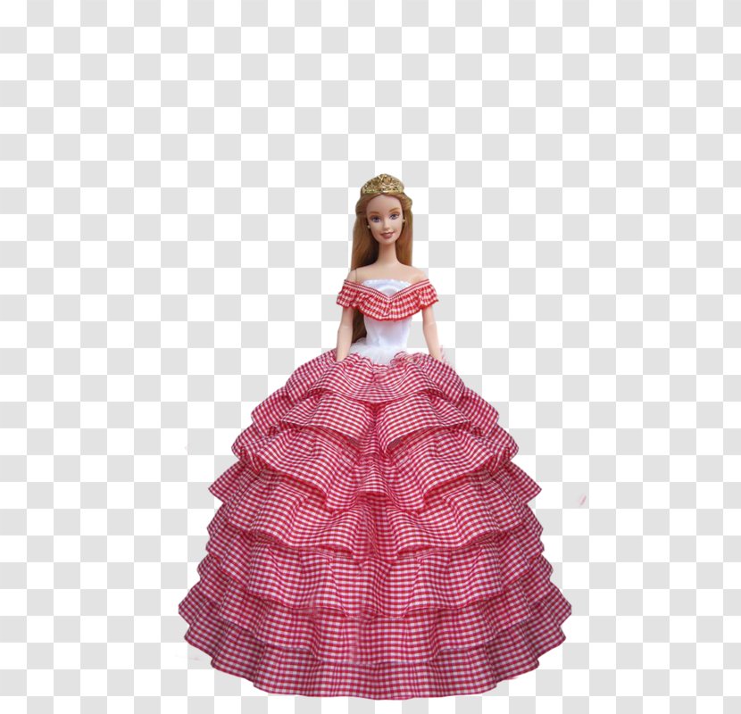 Costume Design Pink M Gown Barbie - Toy Transparent PNG