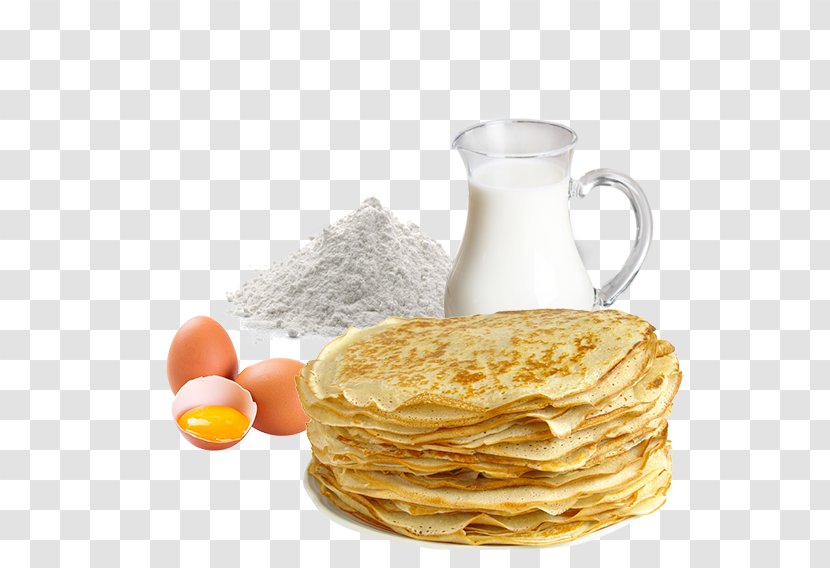 Pancake Crêpe Milk Recipe Dessert - Breakfast Transparent PNG