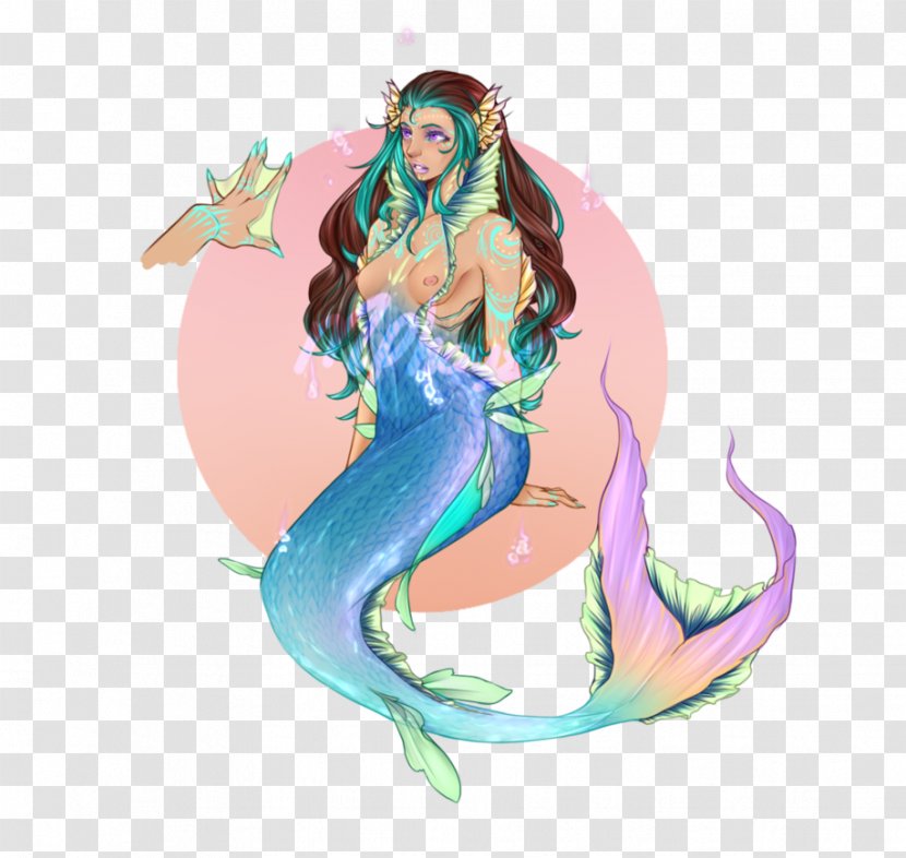 Illustration Mermaid Costume Design Cartoon Turquoise - Hello April Please Be Good Transparent PNG