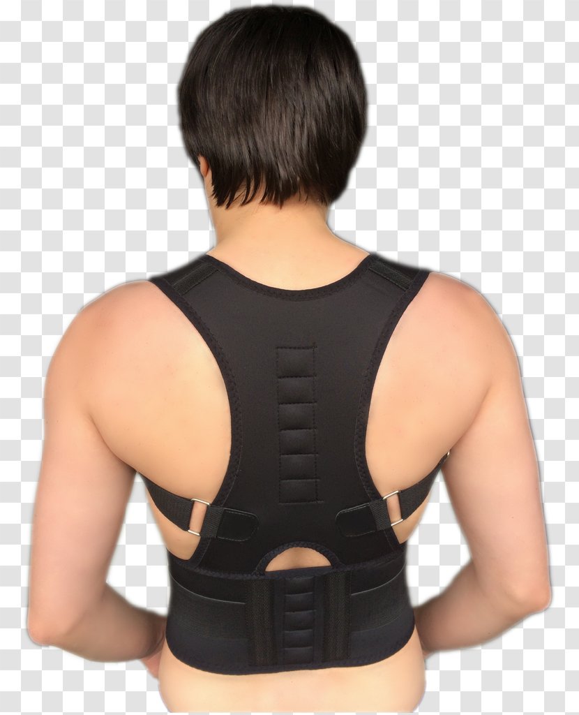 Back Brace Poor Posture Belt Lumbar Human - Silhouette - Corset Transparent PNG