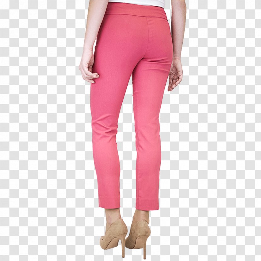 Leggings Waistband Ankle Pants - Pink - Novelty Transparent PNG