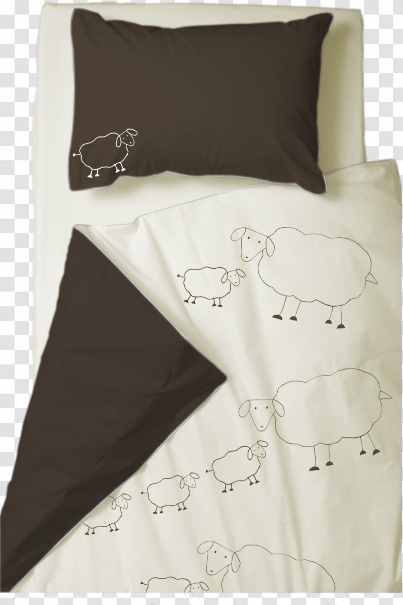 Linens - White - Hand-painted Sheep Transparent PNG