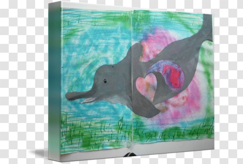 Dolphin Painting Water Bird Beak - Whales Dolphins And Porpoises Transparent PNG