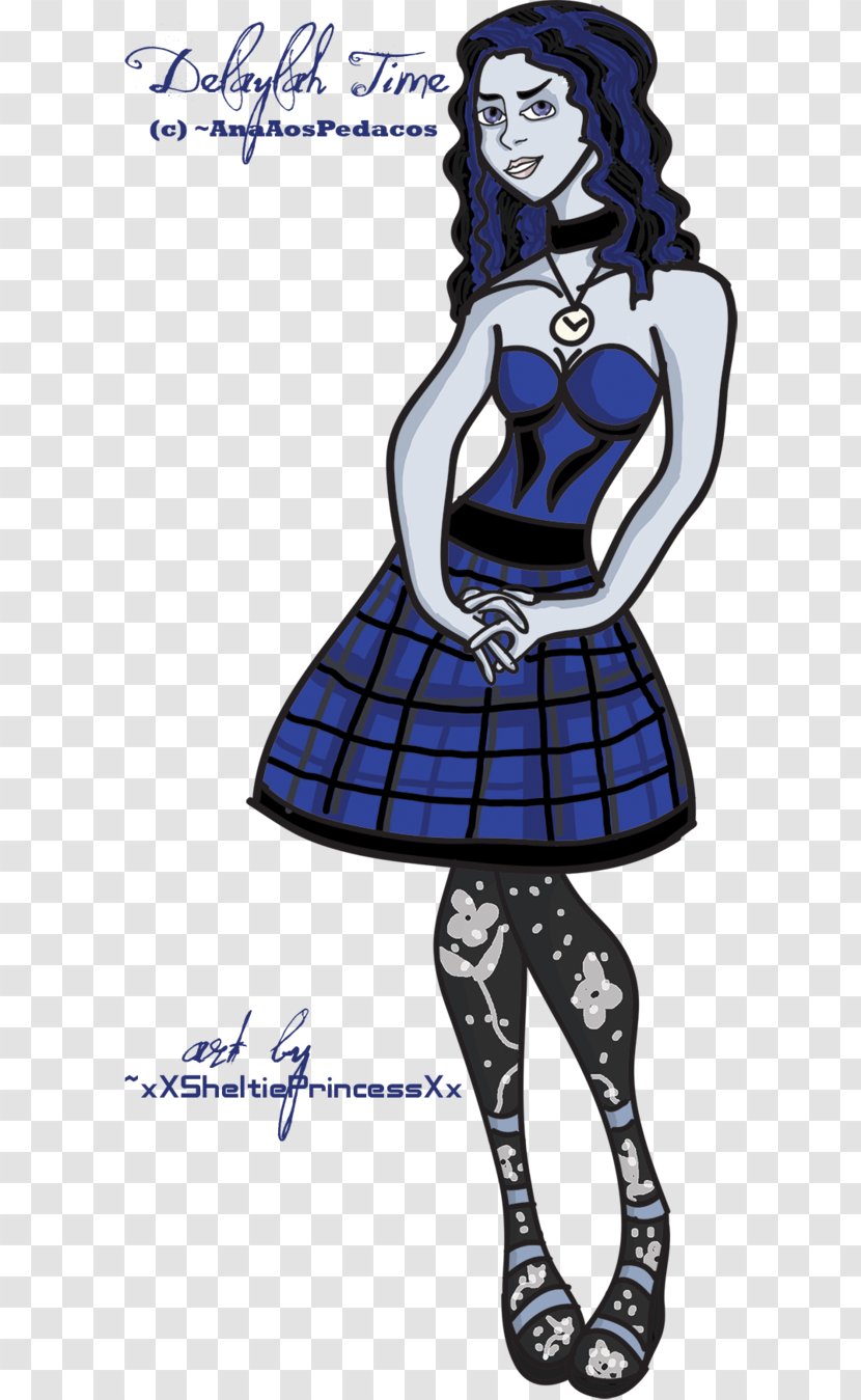 Tartan Costume Design Cartoon Character - Sheltie Transparent PNG