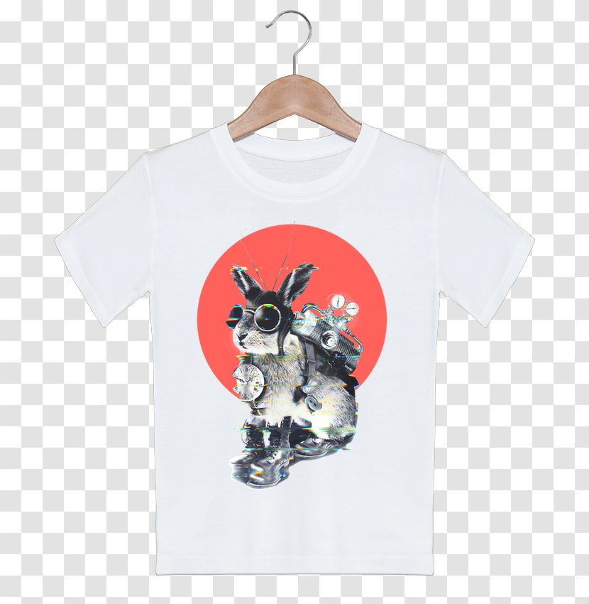 T-shirt Time Travel Rabbit Reindeer - Tshirt Transparent PNG