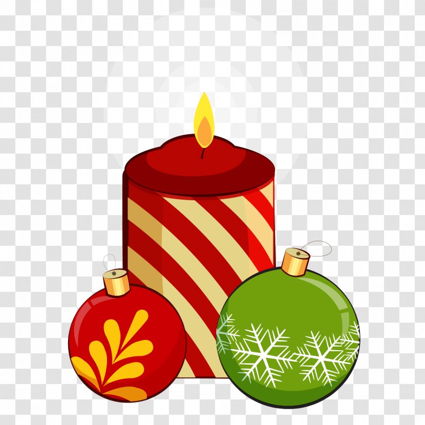 Christmas Day Ornament Clip Art Image - Birthday Candle - Free Transparent PNG